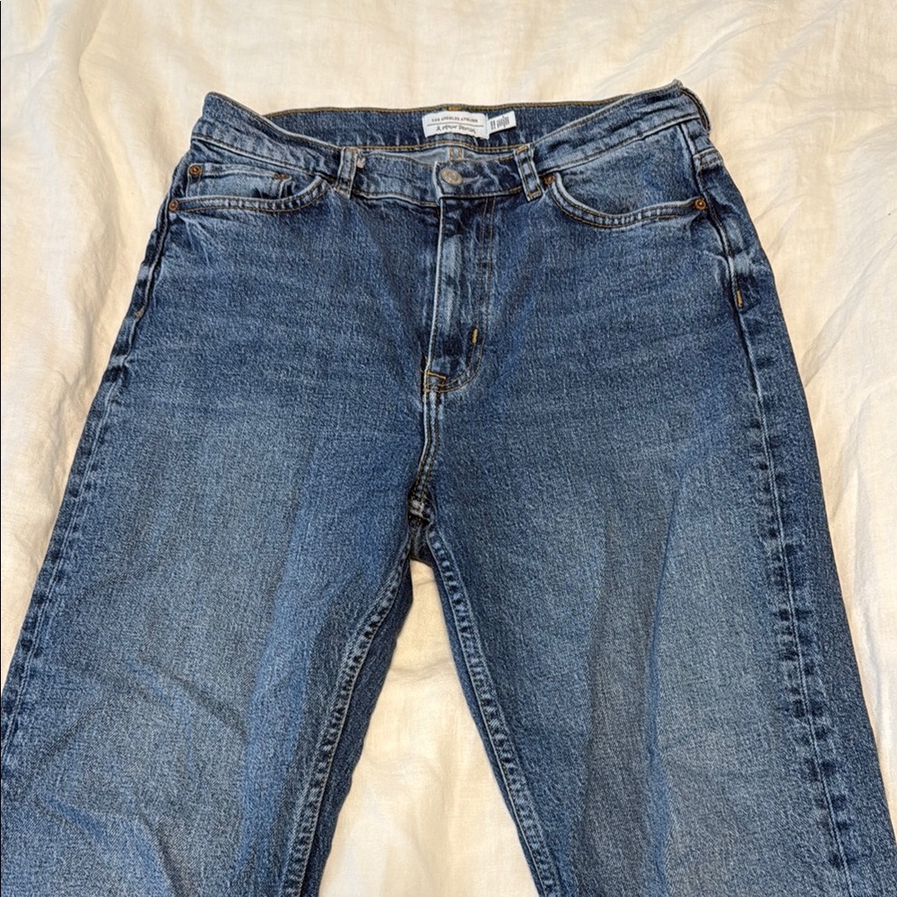 & other stories mini flare jeans